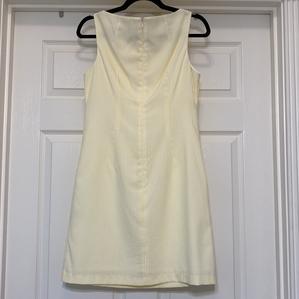 London Times yellow seersucker dress - Picture 4 of 4